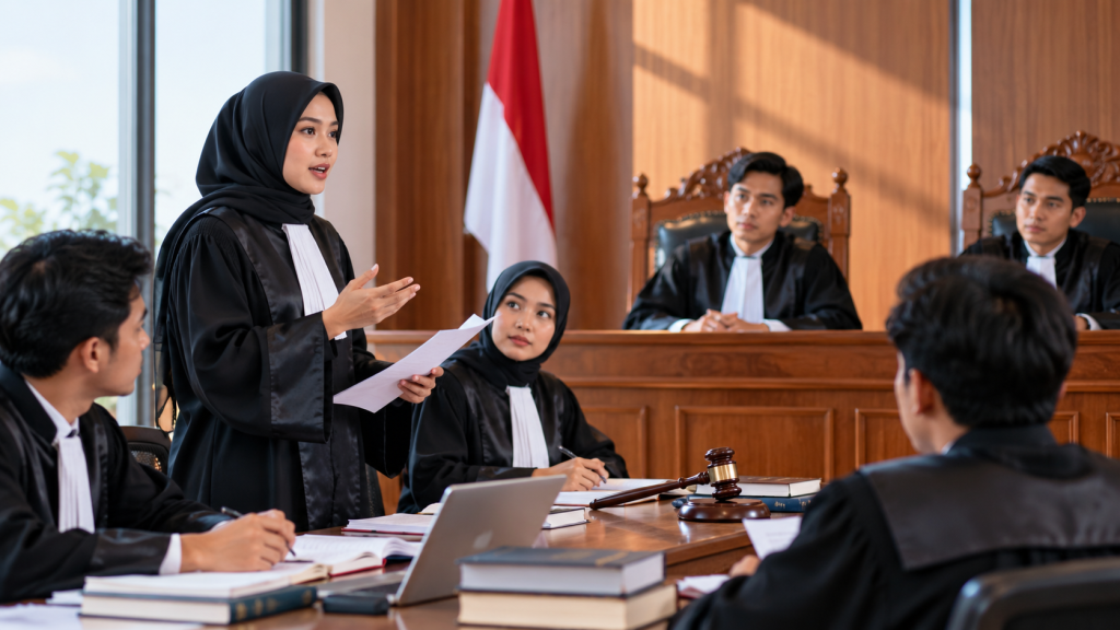 Mahasiswa Hukum UMKOTA berlatih peradilan semu