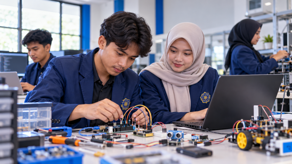 Mahasiswa Teknik Komputer UMKOTA merakit perangkat Internet of Things